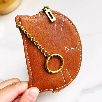 Ženski novčanik za kovanice — PU koža, retro stil, držač kartica i prsten za ključeve, lagan i otporan, podstava od poliestera