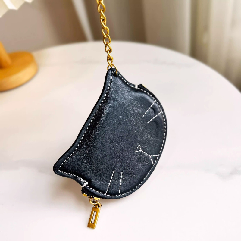 Ženski novčanik za kovanice — PU koža, retro stil, držač kartica i prsten za ključeve, lagan i otporan, podstava od poliestera