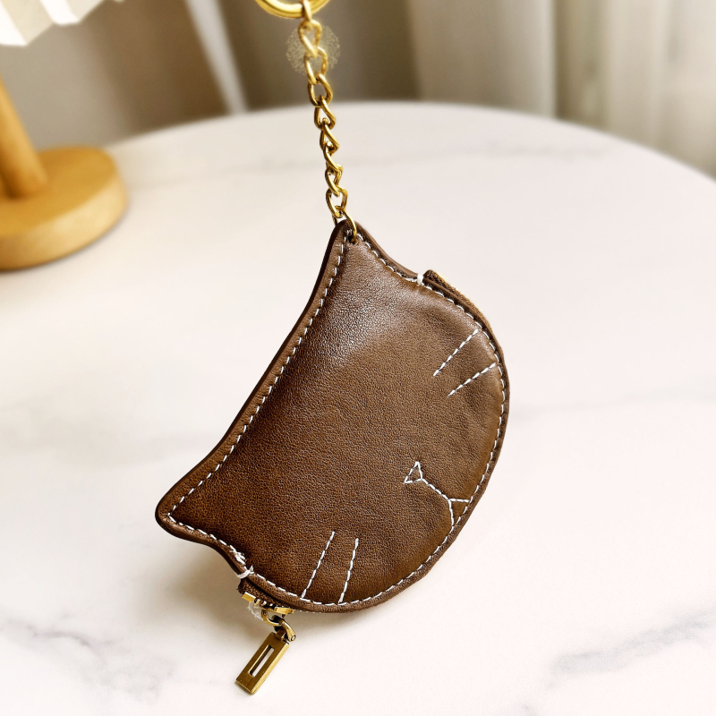 Ženski novčanik za kovanice — PU koža, retro stil, držač kartica i prsten za ključeve, lagan i otporan, podstava od poliestera