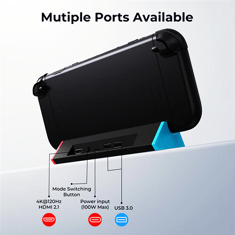Punjačka baza za Switch 2 s HDMI i Type-C, ABS materijal