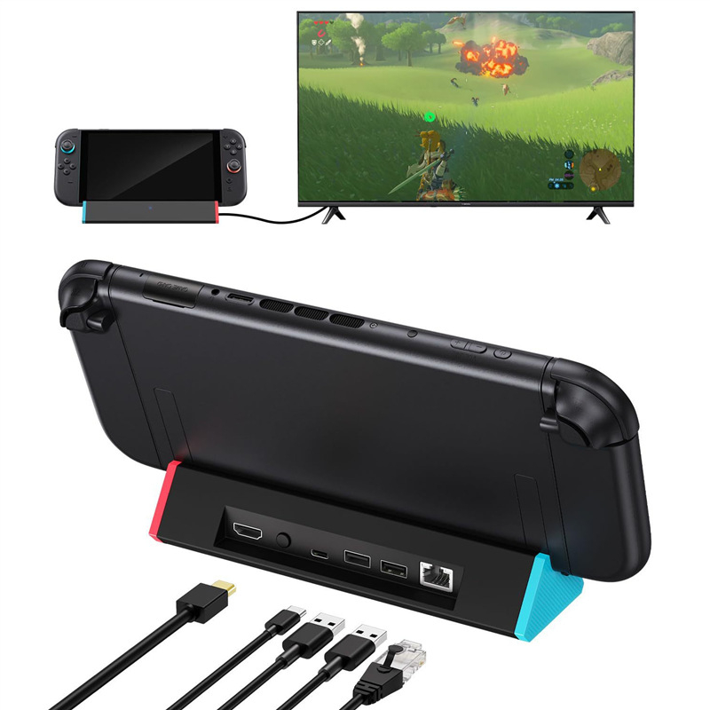 Punjačka baza za Switch 2 s HDMI i Type-C, ABS materijal