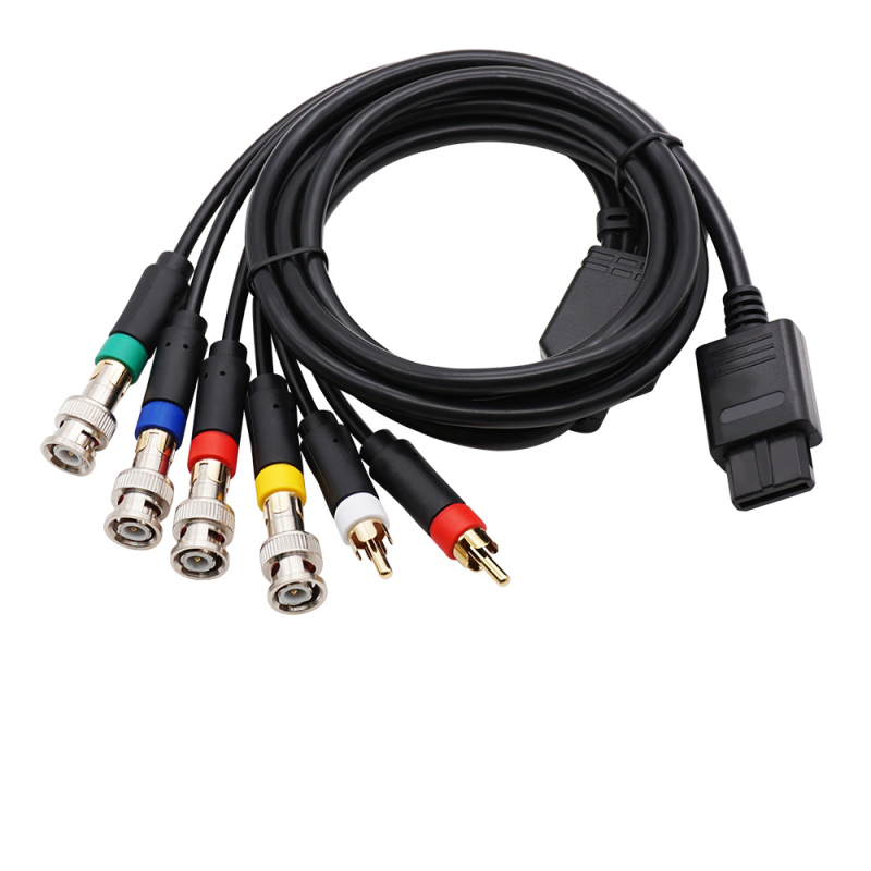 RGBS AV kabel s Q9 priključkom za N64 SFC SNES NGC – PVC + čisti bakreni vodič, pozlaćen utikač, izravno spajanje
