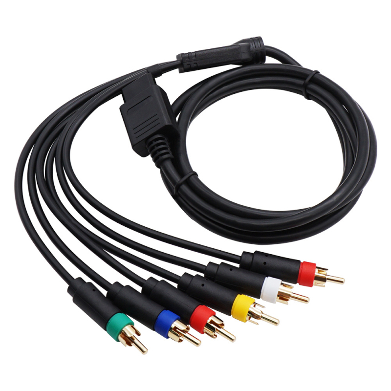 RGBS AV kabel s Q9 priključkom za N64 SFC SNES NGC – PVC + čisti bakreni vodič, pozlaćen utikač, izravno spajanje
