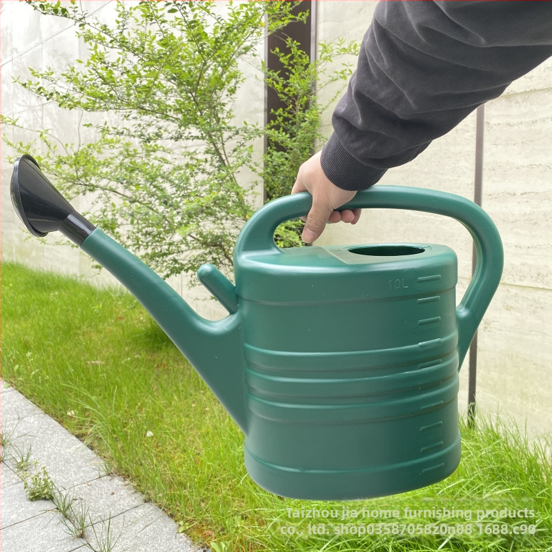 Záhradná kanvička na zalievanie s dlhým výtokom, veľká kapacita pre domáce záhradníctvo (Materiál: plast • Typ: kanvička/sprej • Určené: domáce záhradníctvo)