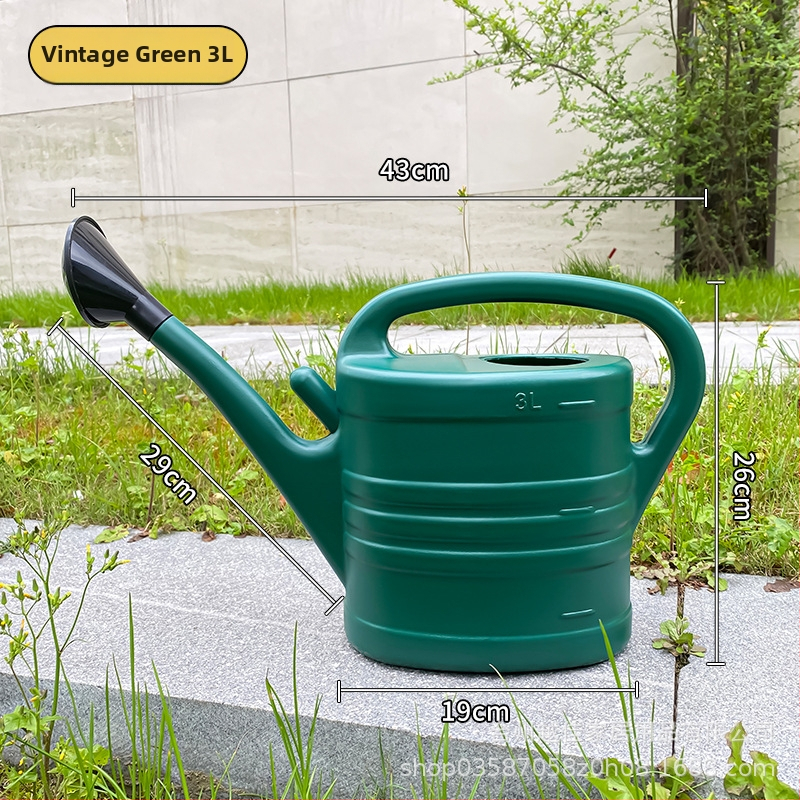 Záhradná kanvička na zalievanie s dlhým výtokom, veľká kapacita pre domáce záhradníctvo (Materiál: plast • Typ: kanvička/sprej • Určené: domáce záhradníctvo)