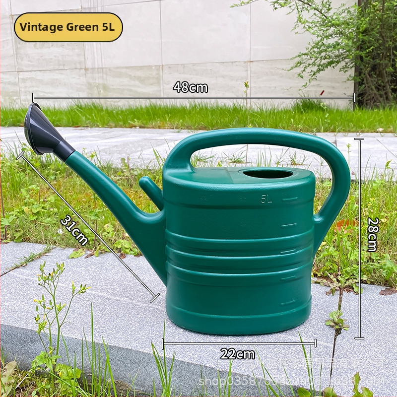 Záhradná kanvička na zalievanie s dlhým výtokom, veľká kapacita pre domáce záhradníctvo (Materiál: plast • Typ: kanvička/sprej • Určené: domáce záhradníctvo)