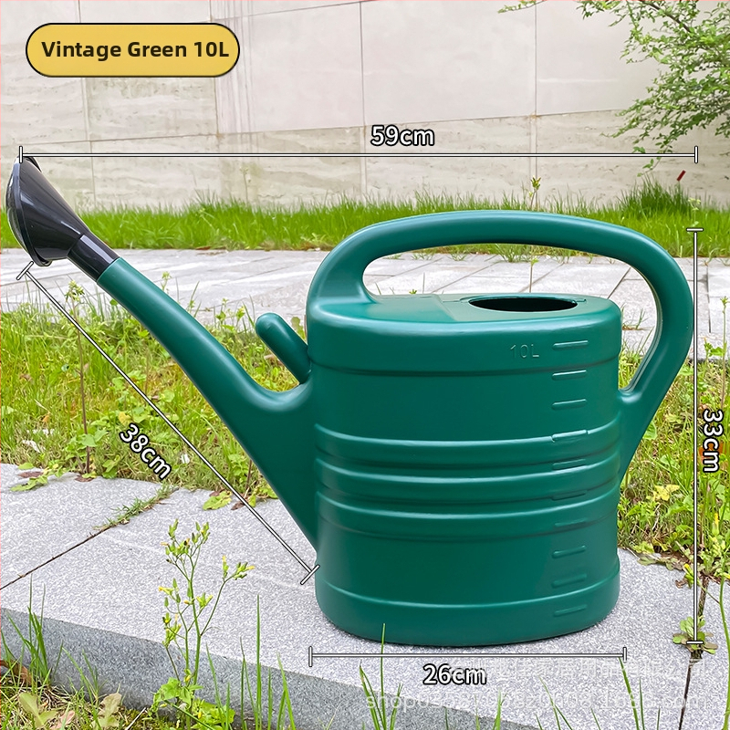 Záhradná kanvička na zalievanie s dlhým výtokom, veľká kapacita pre domáce záhradníctvo (Materiál: plast • Typ: kanvička/sprej • Určené: domáce záhradníctvo)