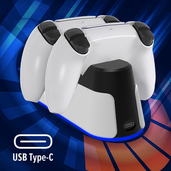 PS5 Slim kontroler s dvostrukim punjenjem, USB-C sučelje, ABS kućište, 150 g