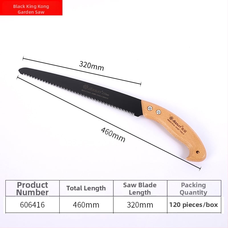 Orton záhradná píla na rezanie SK5 oceľ, rovná čepeľ, pre vonkajšie rezanie stromov a ovocných konárov