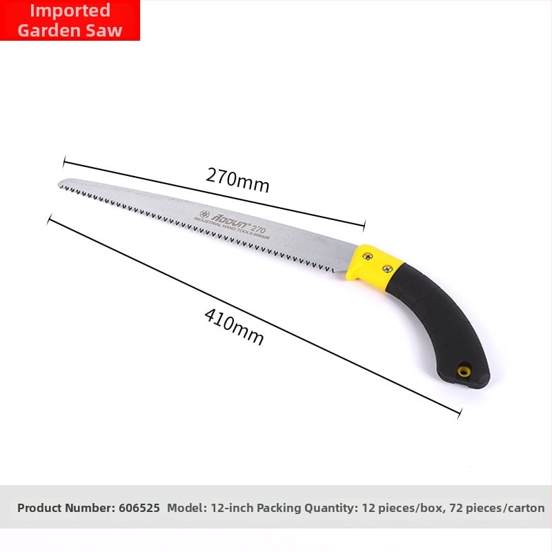 Orton záhradná píla na rezanie SK5 oceľ, rovná čepeľ, pre vonkajšie rezanie stromov a ovocných konárov