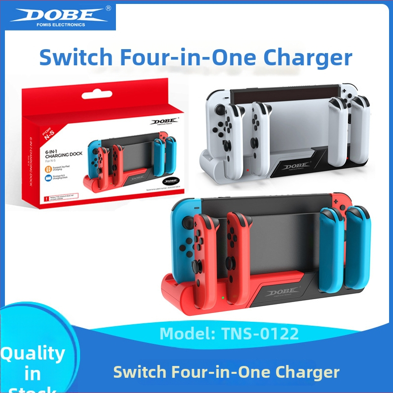 Stojan na nabíjanie Joy-Con pre Switch a Switch OLED (Podpora ľavého a pravého Joy-Con; Model: TNS-0122; Rozhranie: Type-C; Materiál: Plast)