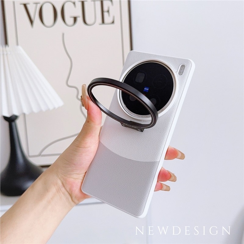 Husă de telefon pentru Vivo – Totul într-unul, piele artificială cu textură mată, protecție antișoc, disipare a căldurii, compatibilă cu Vivo