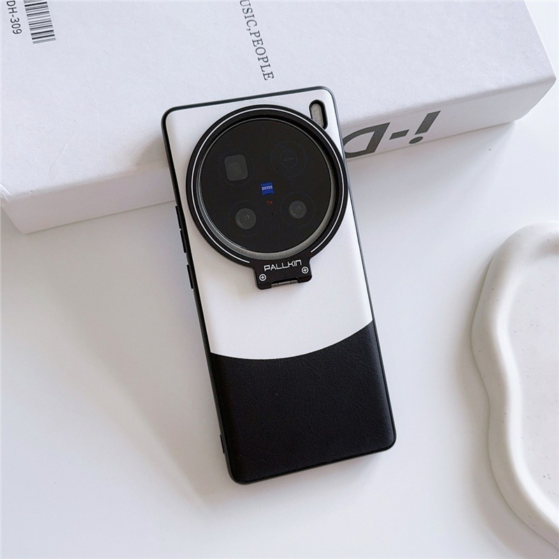 Husă de telefon pentru Vivo – Totul într-unul, piele artificială cu textură mată, protecție antișoc, disipare a căldurii, compatibilă cu Vivo