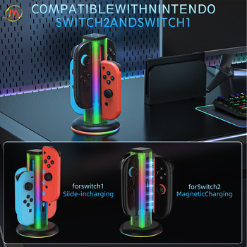 JYS Switch2 Lijevi i desni Joy-Con 4-u-1 docking stanica za punjenje Nintendo Switch – JYS-NS2318