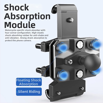 Lingke Držiak na Telefón pre Motocykel – Proti otrasom, ABS Materiál, Jednoduchý Štýl