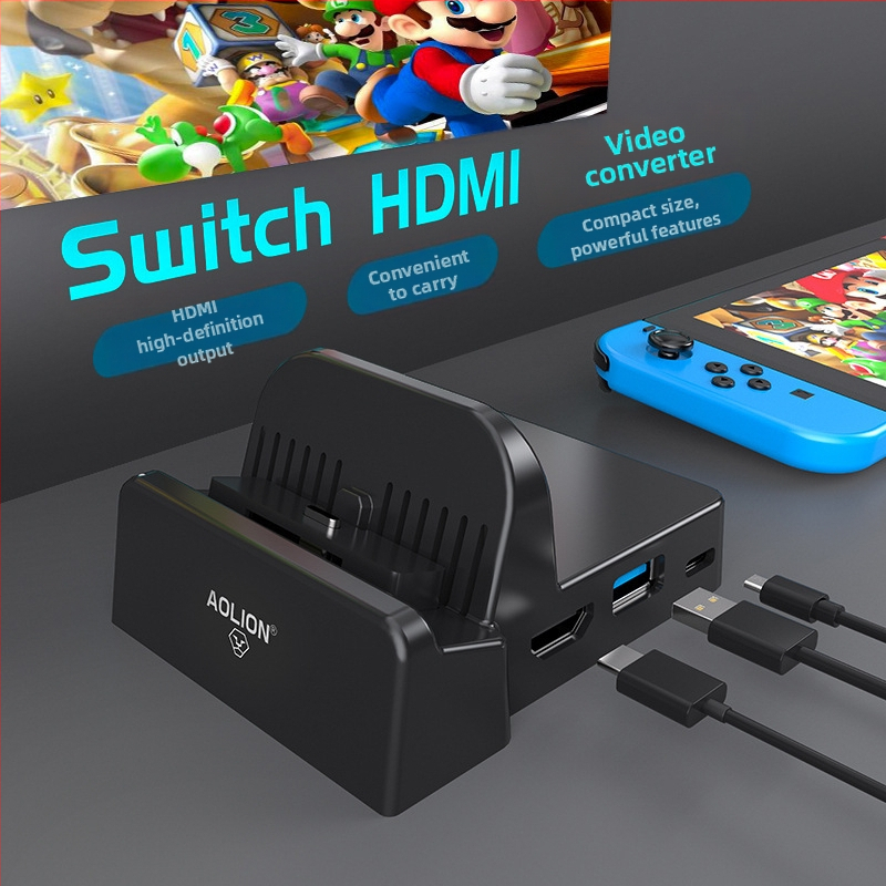 Nintendo Switch TV dok s HDMI výstupom, USB-C video výstup, prenosná základňa, 98 g