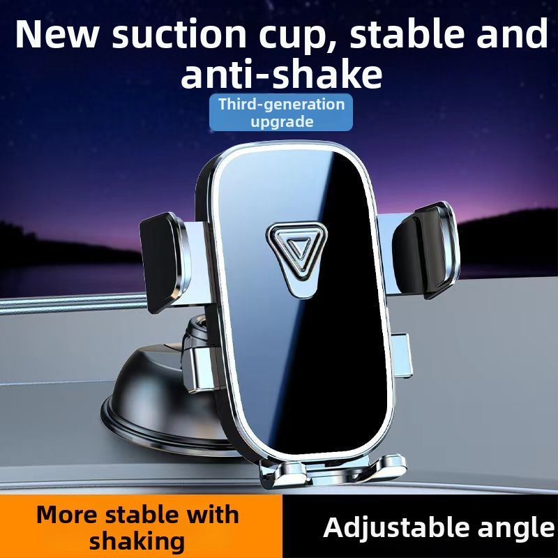 Držiak na telefón do auta s vákuovou prísavkou na palubnú dosku, gravitáciou snap-on upevnenie, všeobecná kompatibilita