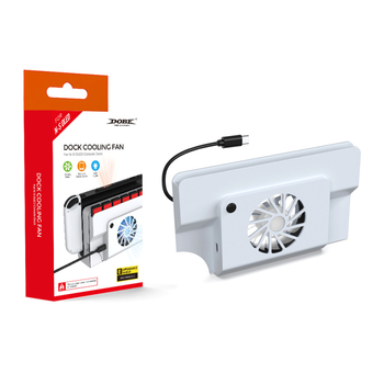 Switch OLED docking ventilator hlađenja s pretincem za kartice igara, Type-C sučelje, ABS materijal, 145 g