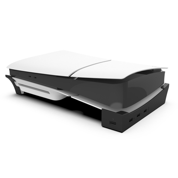 Horizontalni nosač PS5 Pro/Slim sa 4 USB porta – ABS materijal – Model PG-P5S008/PG-P5S008A
