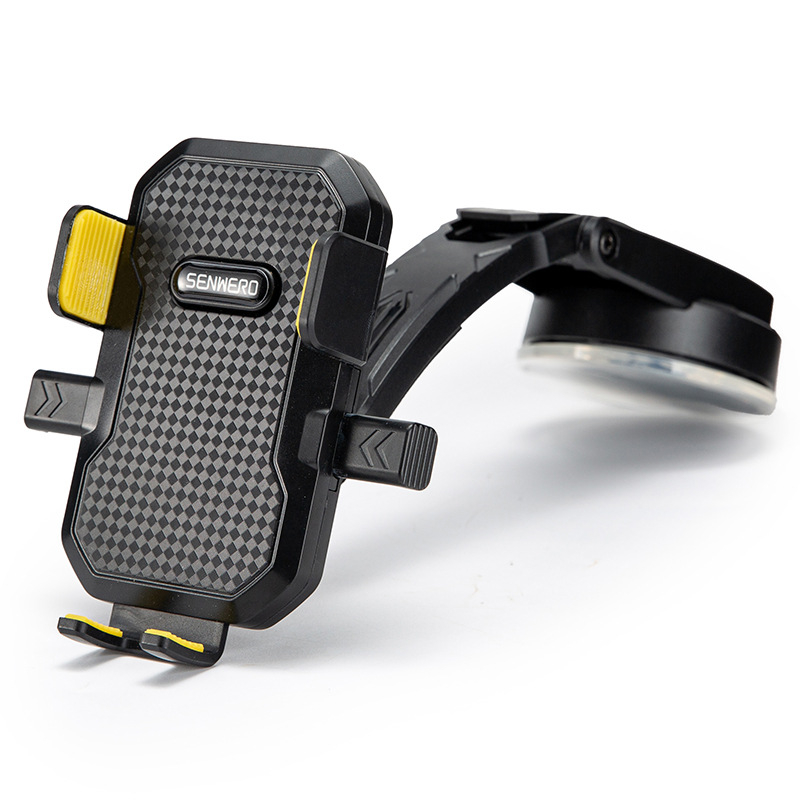 Suport pentru telefon auto cu ventuză, montaj pe bord, rotire la 360°, compatibil universal, 5W putere