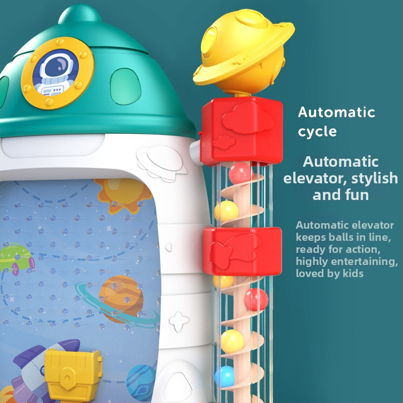 Cojump stolná interaktívna hračka pre deti vo veku 4–6 rokov: trénovanie koordinácie ruky a oka, simulované volán, otáčajúci sa rebrík, mäkké LED svetlá, dynamická hudba