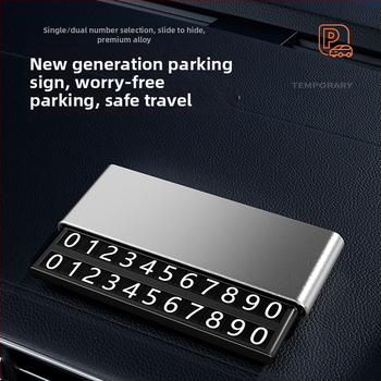 Skrytá dvojitá tabuľka pre auto – kovová konštrukcia, prispôsobiteľné, tlač loga možná; Model: dvojitá tabuľka čísiel; Typ: Skrytá