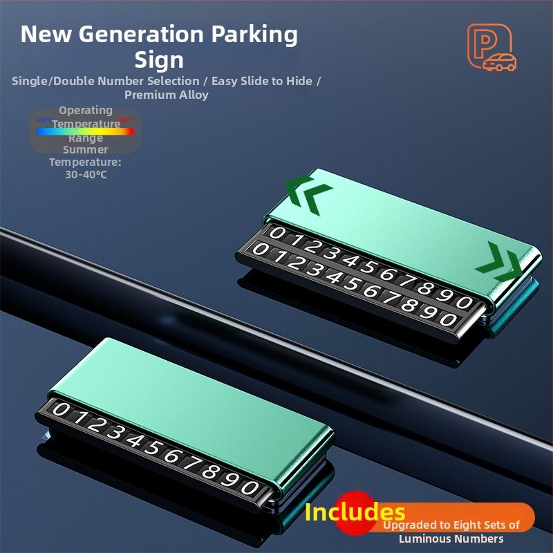 Skrytá dvojitá tabuľka pre auto – kovová konštrukcia, prispôsobiteľné, tlač loga možná; Model: dvojitá tabuľka čísiel; Typ: Skrytá