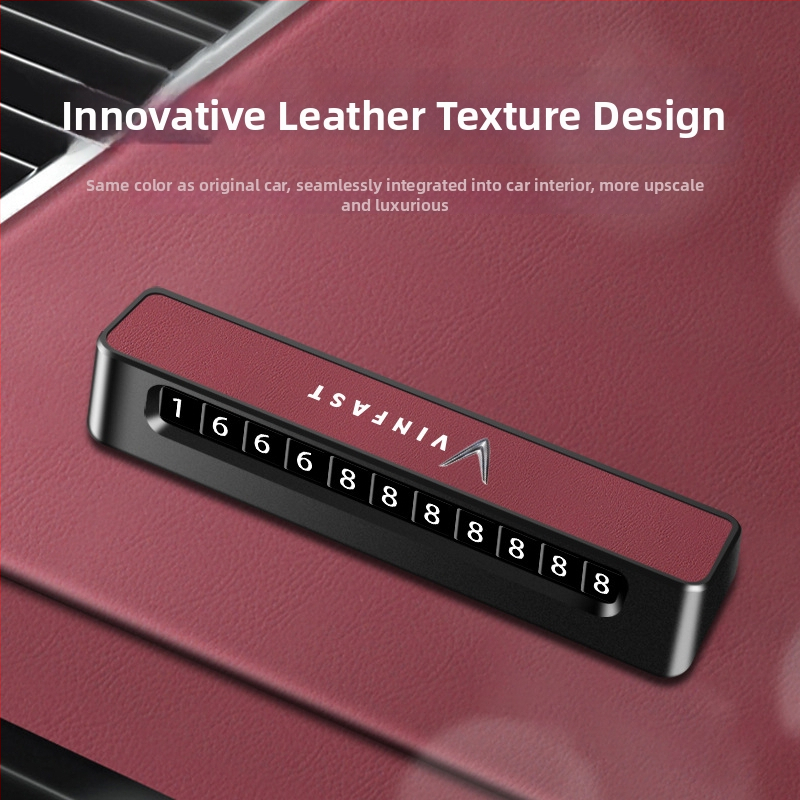 Dočasná parkovacia tabuľka pre VINFAST VF8, skrytý typ, model 001, Universal, bez loga