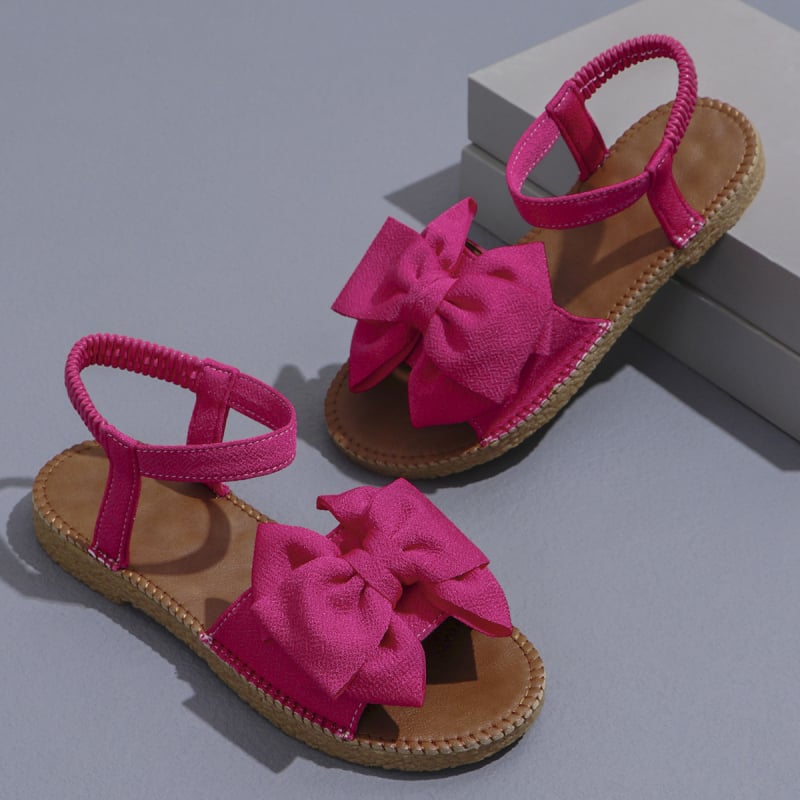 Moteriški plokščios sandalai su elastine juosta, PU viršus, gumos padas, apvali nosis