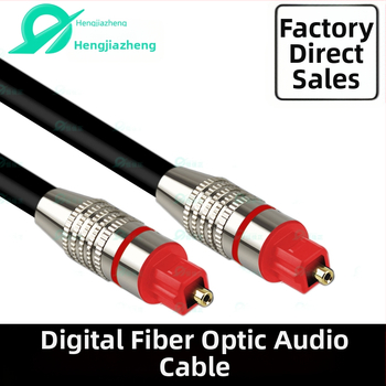 1m Toslink digitālais optiskais kabelis ar kvadrāta portu televizoram, DVD pastipinātājam un skaņas joslai, plastmasas optiskais šķiedra, ROHS sertificēts, modelis 108