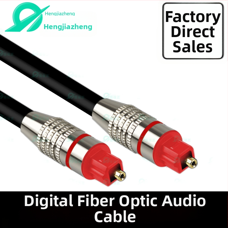 1m Toslink digitālais optiskais kabelis ar kvadrāta portu televizoram, DVD pastipinātājam un skaņas joslai, plastmasas optiskais šķiedra, ROHS sertificēts, modelis 108