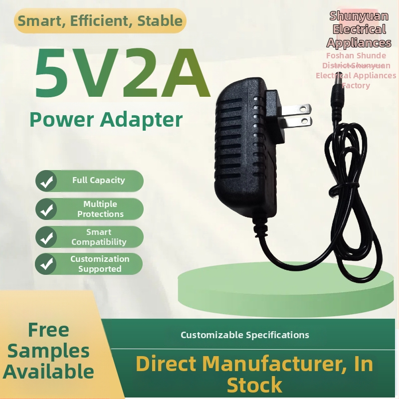 Barošanas adapteris 5V 2A, saderīgs ar maršrutētājiem, novērošanas kamerām, set-top kastēm un optiskajiem modemiem