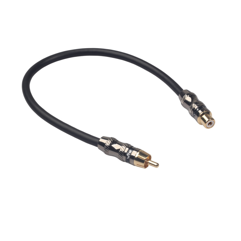 RCA audio/video proširni kabel, muški–ženski priključak, zlatni kontakti, bakreni vodnik, glava od cinkovog legura, model TR026MF-03