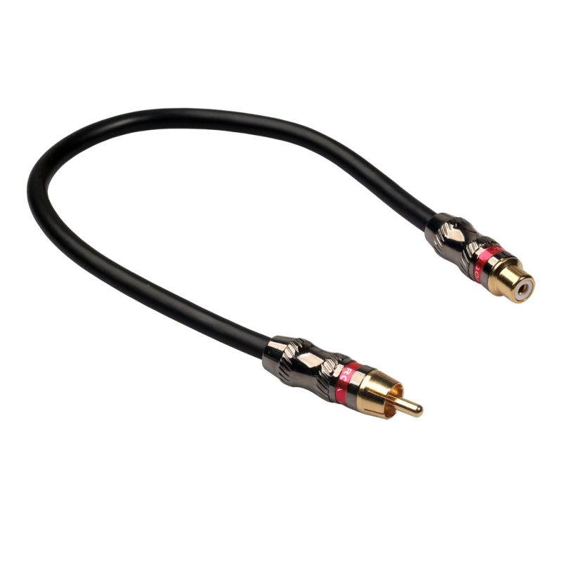 RCA audio/video proširni kabel, muški–ženski priključak, zlatni kontakti, bakreni vodnik, glava od cinkovog legura, model TR026MF-03