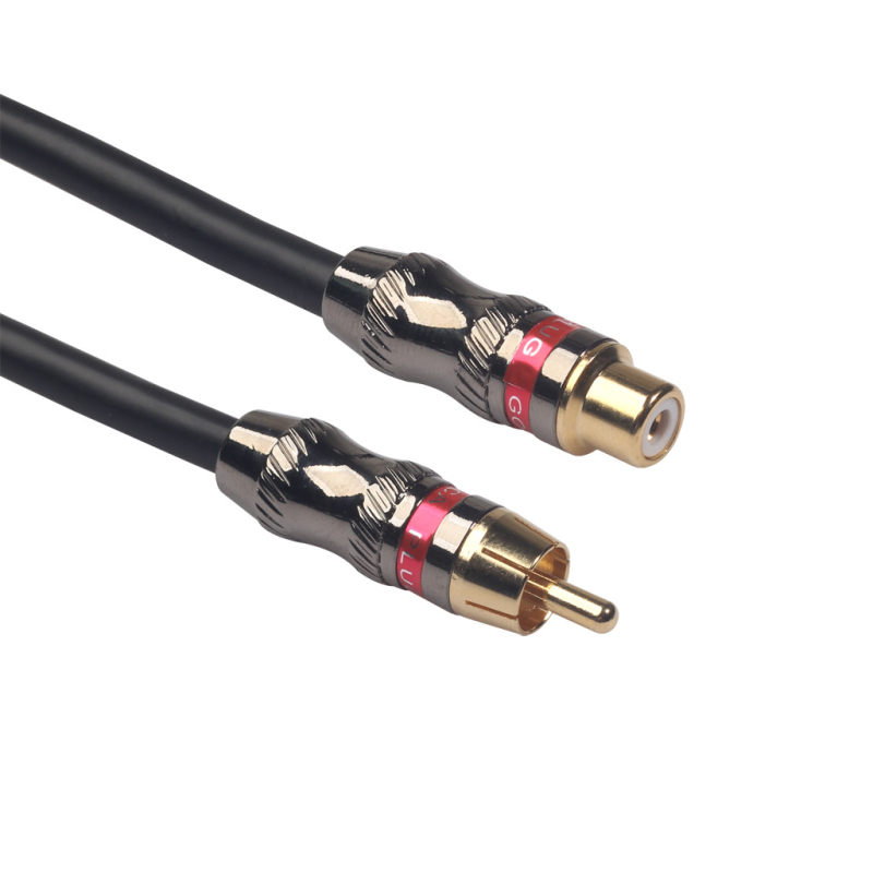 RCA audio/video proširni kabel, muški–ženski priključak, zlatni kontakti, bakreni vodnik, glava od cinkovog legura, model TR026MF-03