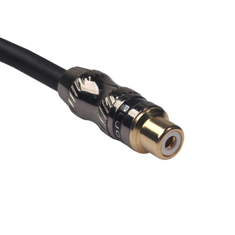 RCA audio/video proširni kabel, muški–ženski priključak, zlatni kontakti, bakreni vodnik, glava od cinkovog legura, model TR026MF-03