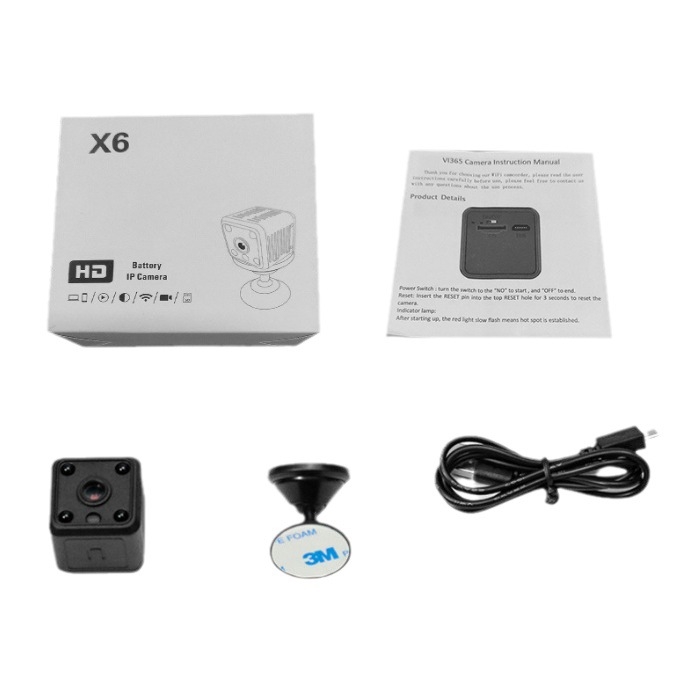 X6 Kamera – 1080P, Ukladanie na TF kartu, Nahrávanie videa a fotografovanie