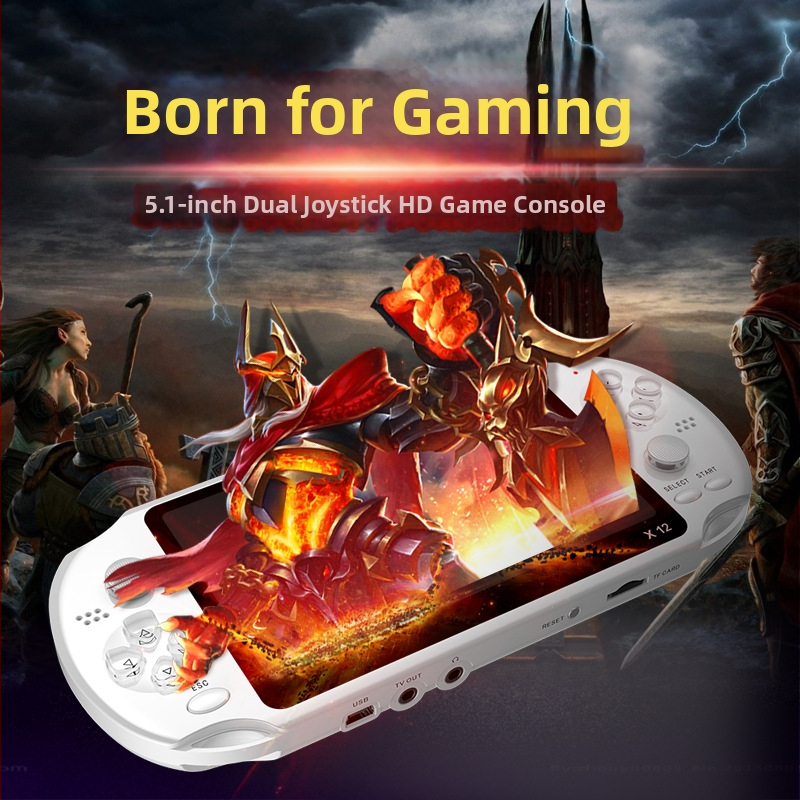 Prenosná herná konzola s 8 GB pamäťou, USB a AV rozhraním, MP4 videoprehrávač, pre jedného hráča