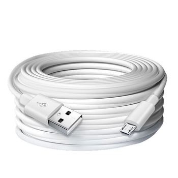 USB-C hosszabbító kábel Ezviz 360 Xiaomi megfigyelő kamerákhoz – egyoldali csatlakozó; PVC; 10W maximális teljesítmény; biztonságos gyors töltés
