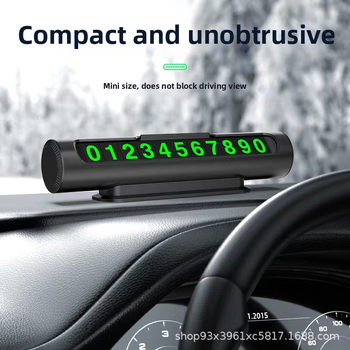 Skrytá tabuľka parkovania pre auto X7 – sklopný kryt, svietiaca, kovová konštrukcia, model X7