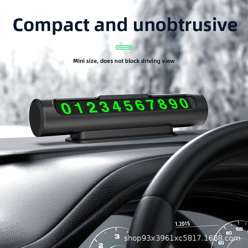 Skrytá tabuľka parkovania pre auto X7 – sklopný kryt, svietiaca, kovová konštrukcia, model X7