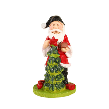 Figúrka Santa Claus z živice, realistická ozdoba na Vianoce, kreslený štýl, DIY zimná scenéria, značka Yufeng