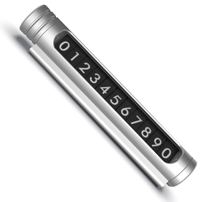 Alumíniumötvözetből készült ideiglenes parkolási jel rejtett biztonsági kalapáccsal és vágóval – parkolási számkártya, Guangdong eredetű, QB.DESIGN/Joba DESIGN