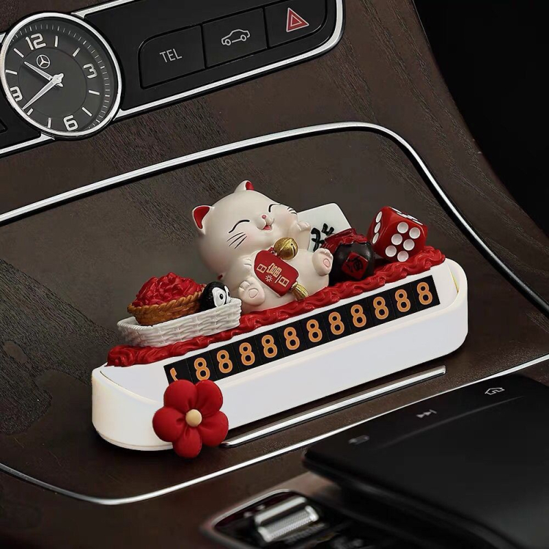 Tabuľka pre dočasné parkovanie s telefónnym číslom pre auto – plastová, tlač loga možná, kód produktu 58z9717h509274