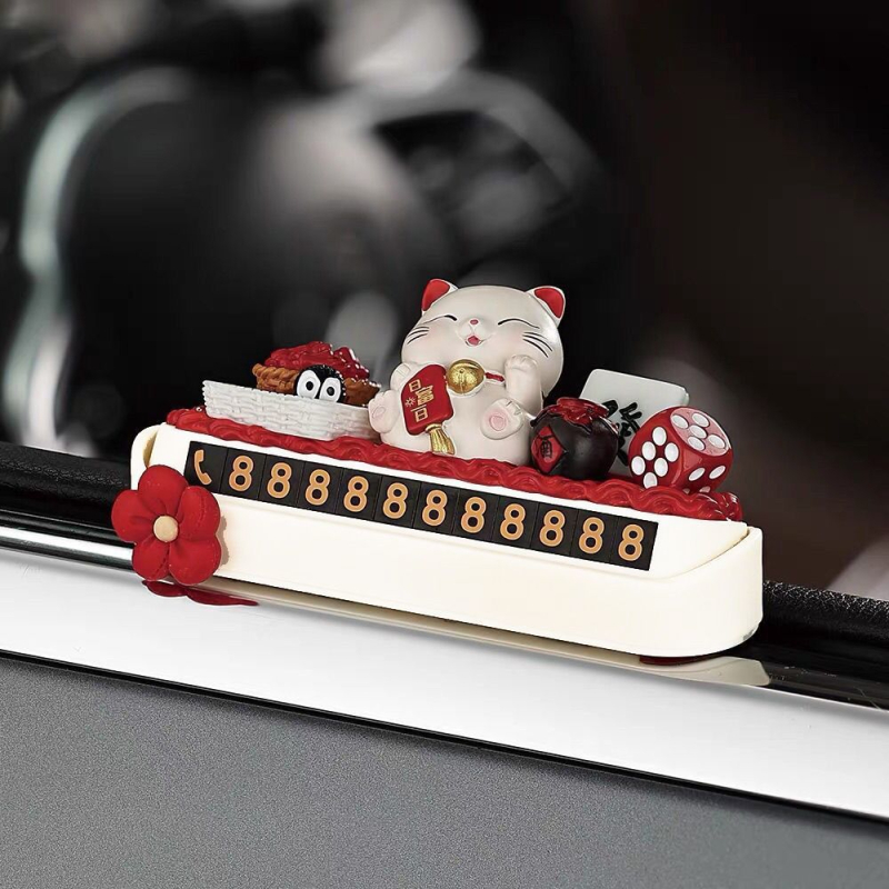 Tabuľka pre dočasné parkovanie s telefónnym číslom pre auto – plastová, tlač loga možná, kód produktu 58z9717h509274