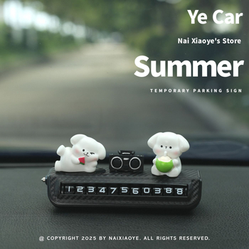 Elektronická plastová ozdoba na auto s dočasnou poznávacou tabuľou a bezpečnostným kladivom