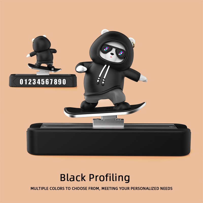 Autó műszerfal dekoratív elem mágneses vonzású, PVC puha gumi, testreszabható, licencelt magáncímke, eredet Guangzhou, márka Zouwu