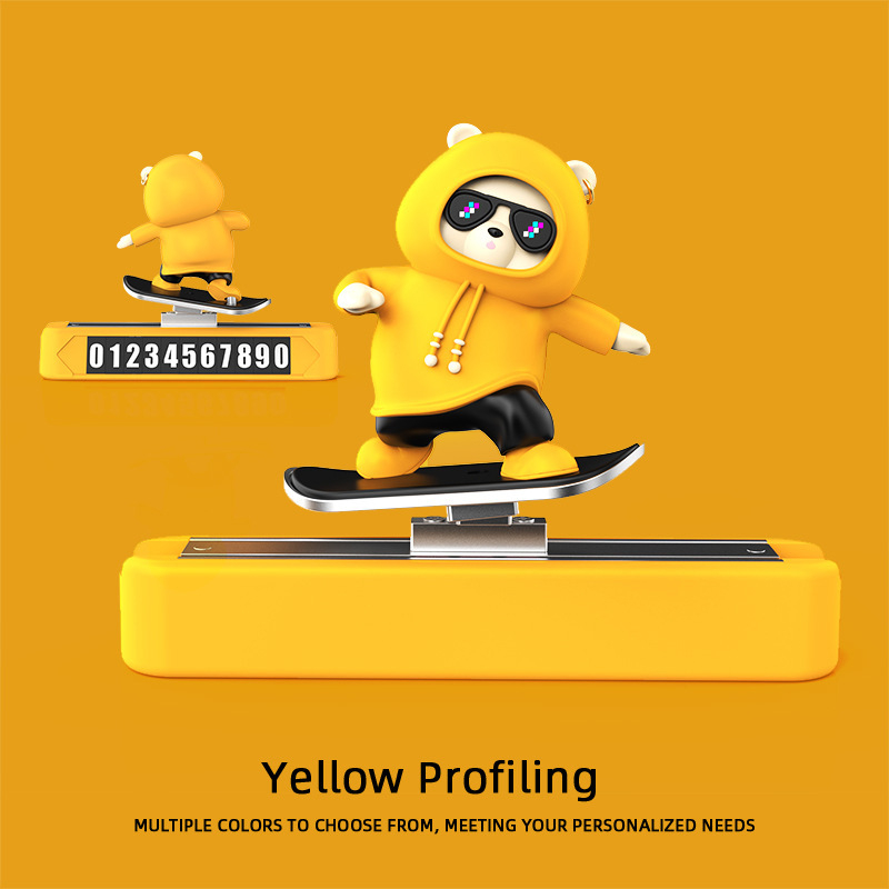 Autó műszerfal dekoratív elem mágneses vonzású, PVC puha gumi, testreszabható, licencelt magáncímke, eredet Guangzhou, márka Zouwu