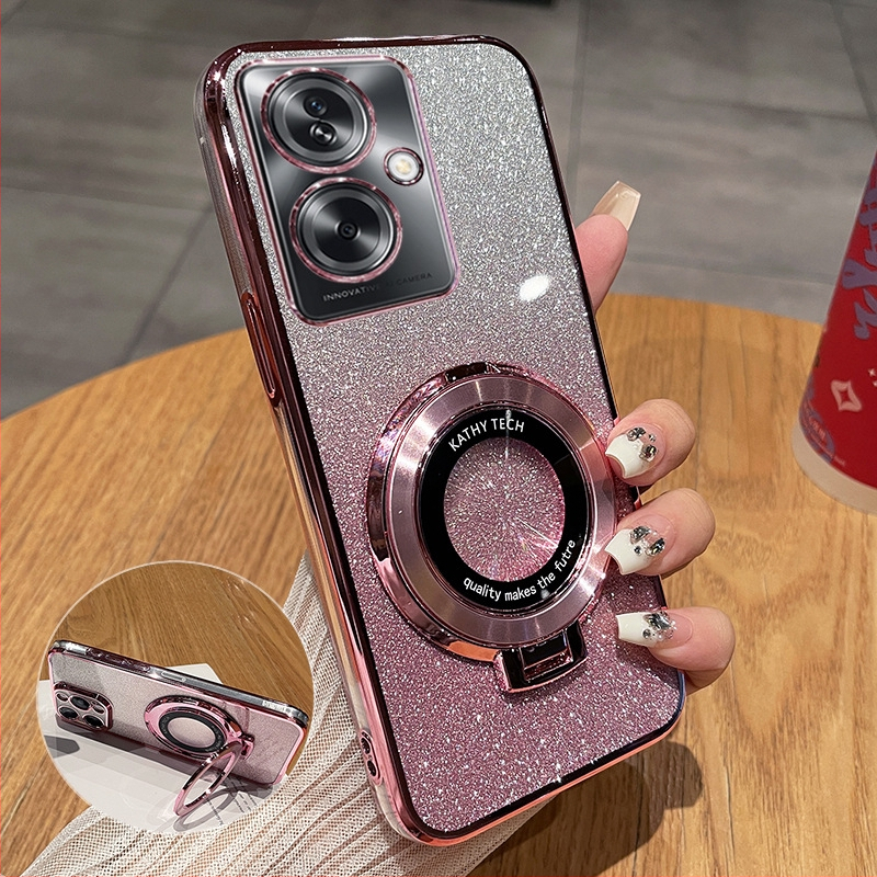 OPPO A2 silikona tālruņa vāciņš — caurspīdīgs, aizsargājošs, izturīgs pret kritieniem, ar elektroplatinga pārklājumu, pielāgojams