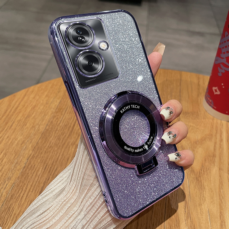 Husă OPPO A2 din silicon — transparentă, protecție anti-cădere, finisaj electroplacat, personalizabilă